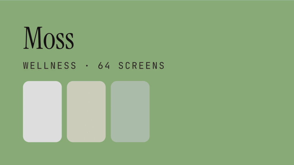 Moss — Wellness App UI 1024x576