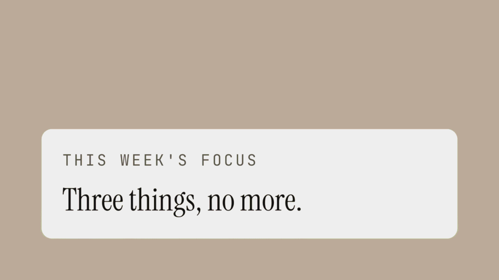 Slow Week — Calmer Planning 1024x576
